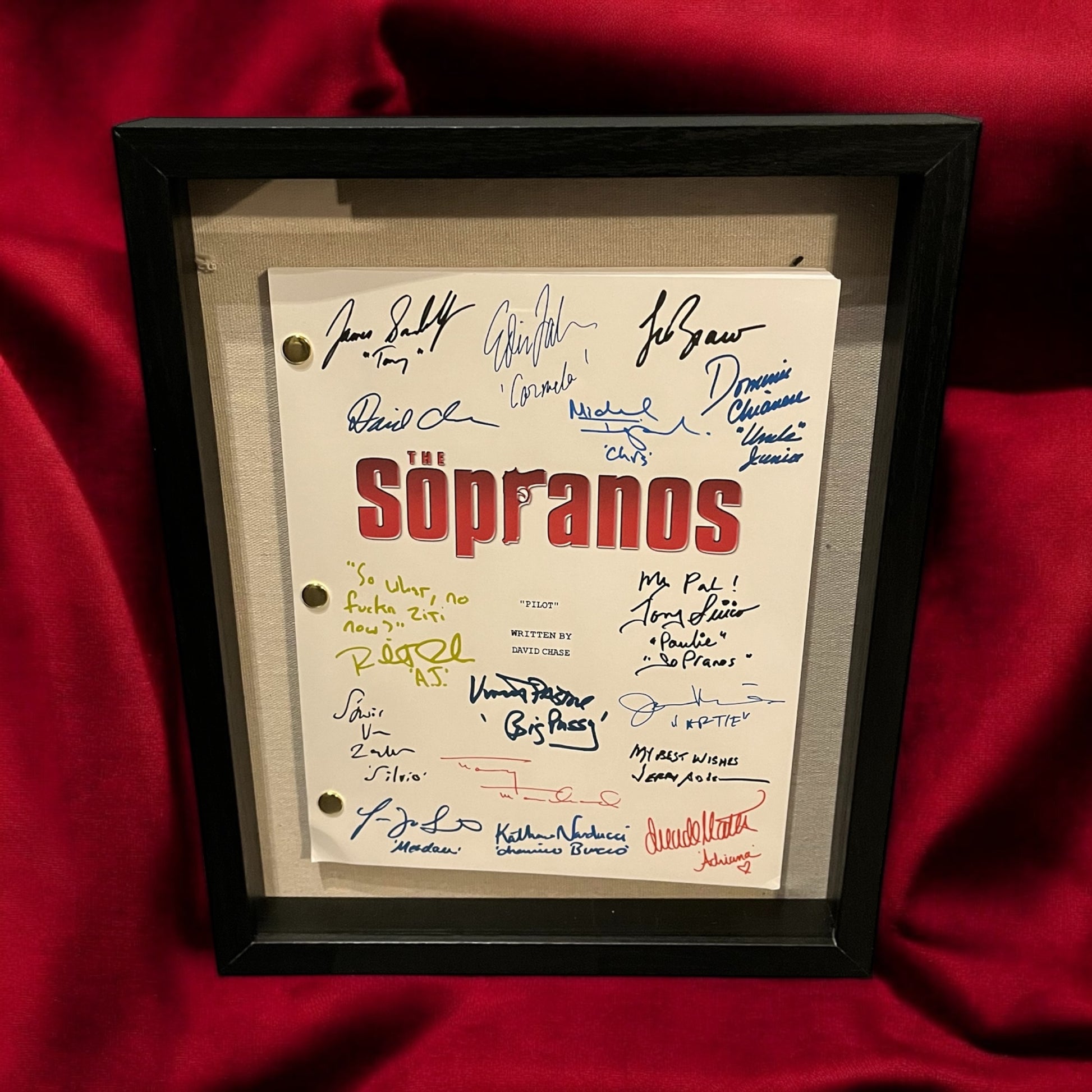 The Sopranos Rare Pilot Script Signed by Cast
