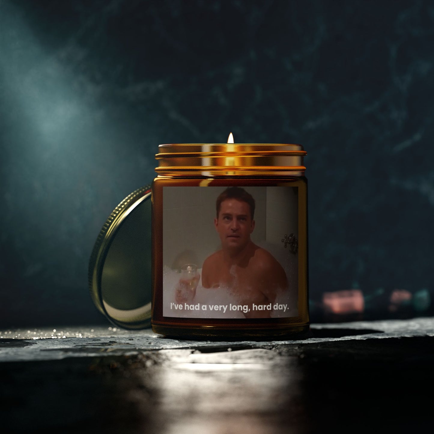 Chandler Bing In the Bathtub I've Had A Very Long, Hard Day Scented Candle (4oz, 9oz)