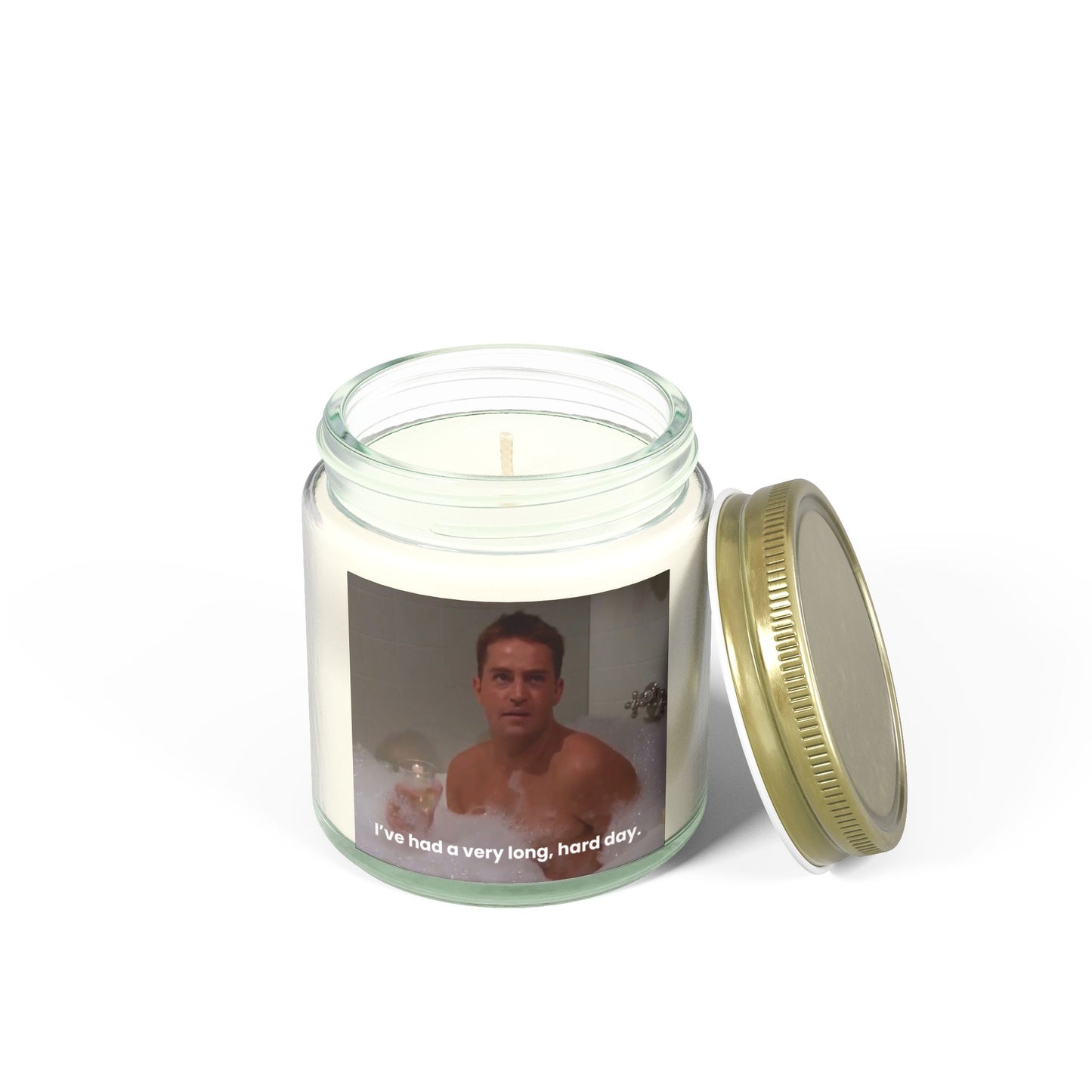 Chandler Bing In the Bathtub I've Had A Very Long, Hard Day Scented Candle (4oz, 9oz)