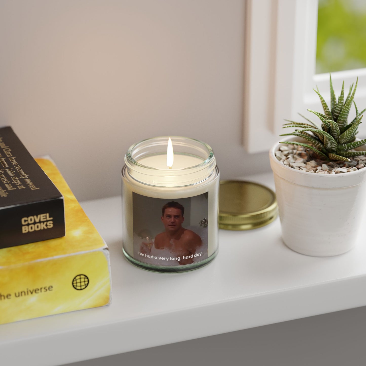 Chandler Bing In the Bathtub I've Had A Very Long, Hard Day Scented Candle (4oz, 9oz)