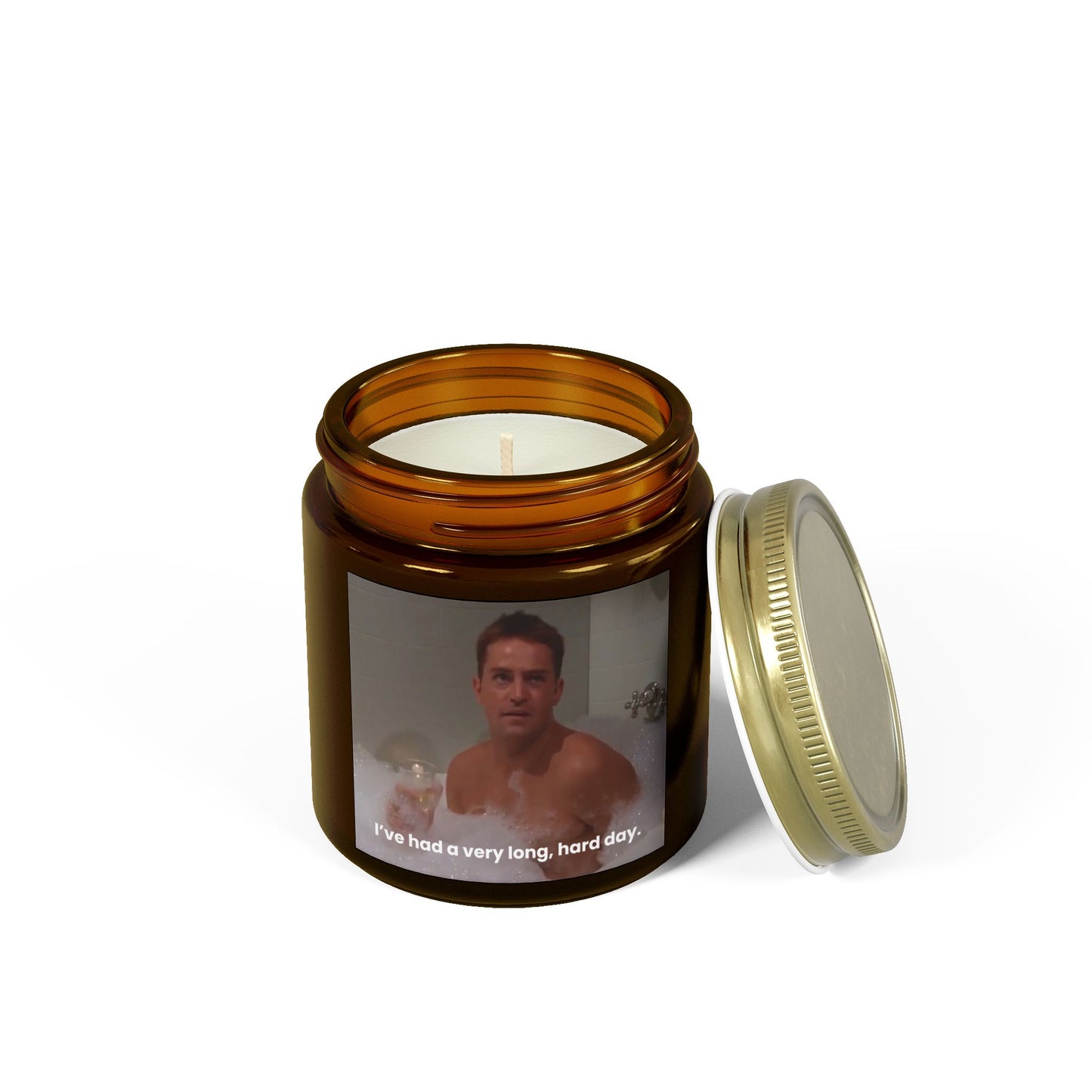 Chandler Bing In the Bathtub I've Had A Very Long, Hard Day Scented Candle (4oz, 9oz)