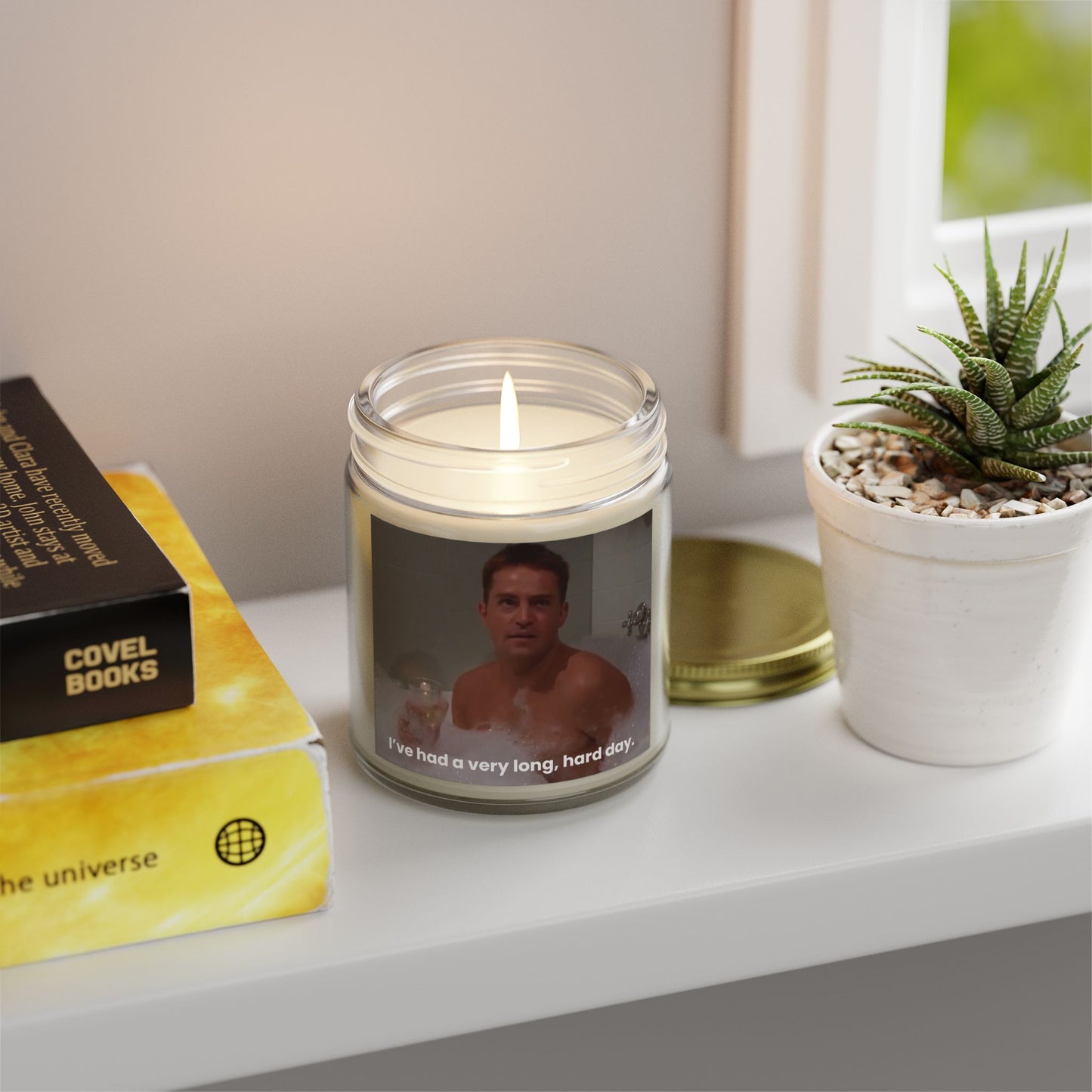 Chandler Bing In the Bathtub I've Had A Very Long, Hard Day Scented Candle (4oz, 9oz)