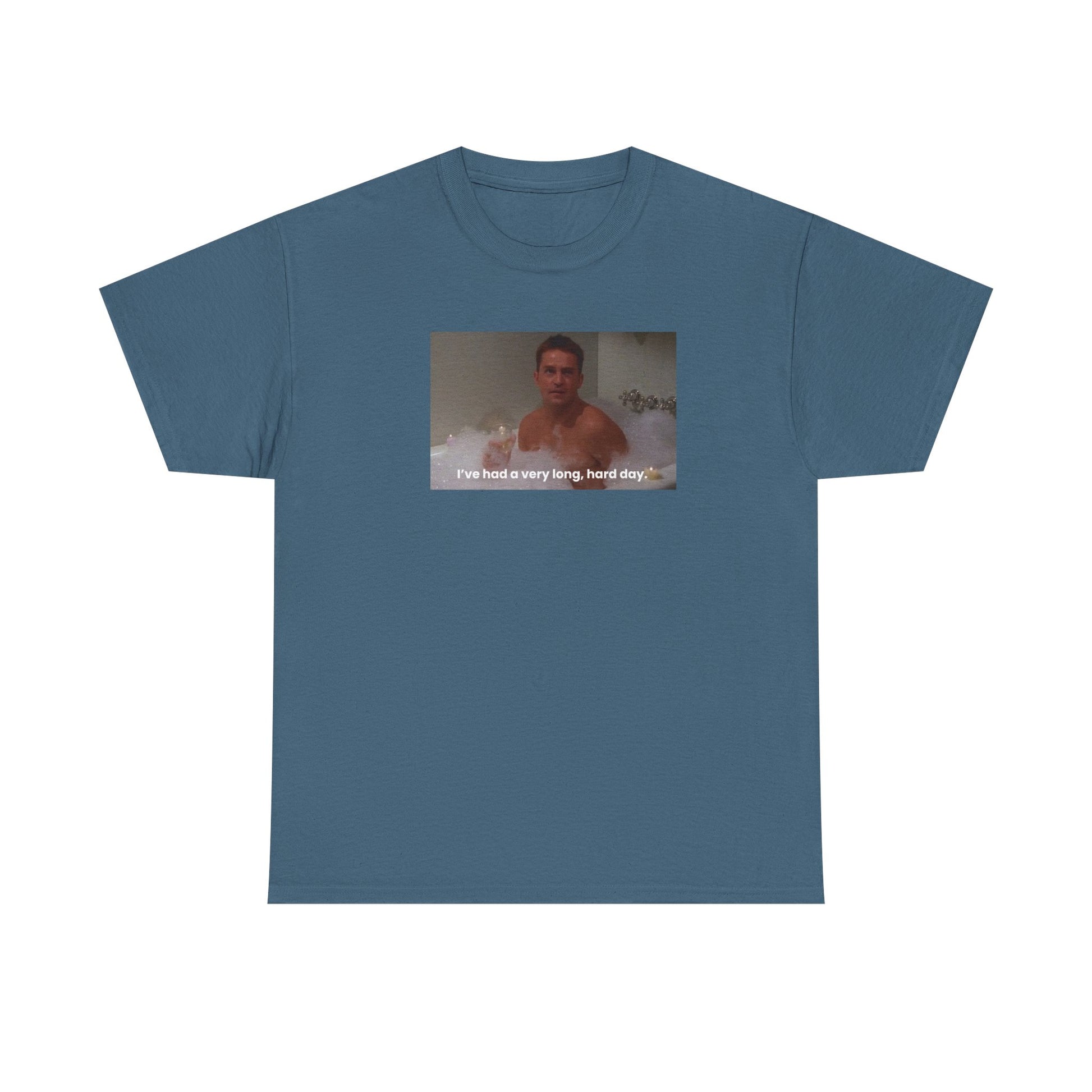 Chandler Bing In the Bathtub Unisex Heavy Cotton Tee