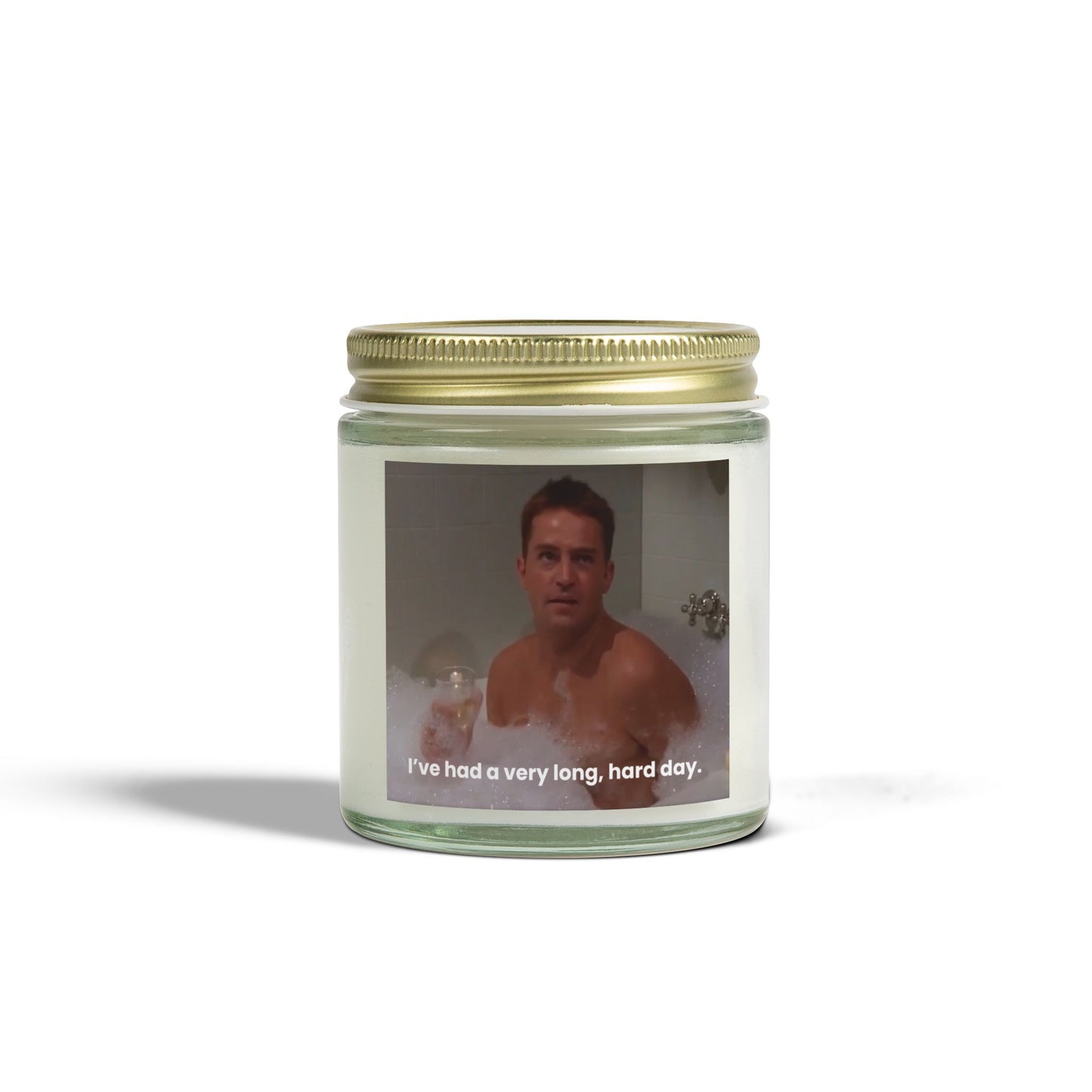 Chandler Bing In the Bathtub I've Had A Very Long, Hard Day Scented Candle (4oz, 9oz)