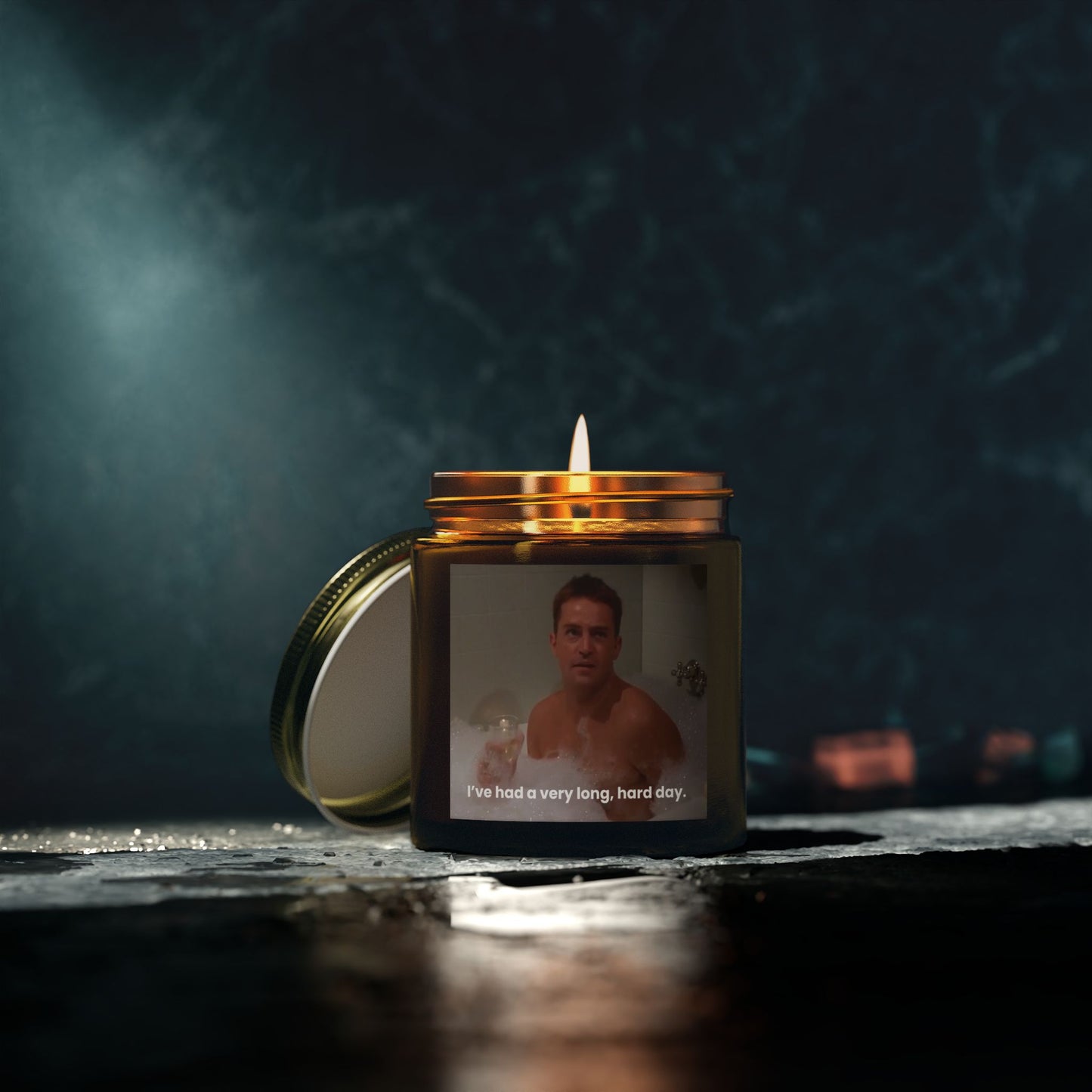 Chandler Bing In the Bathtub I've Had A Very Long, Hard Day Scented Candle (4oz, 9oz)