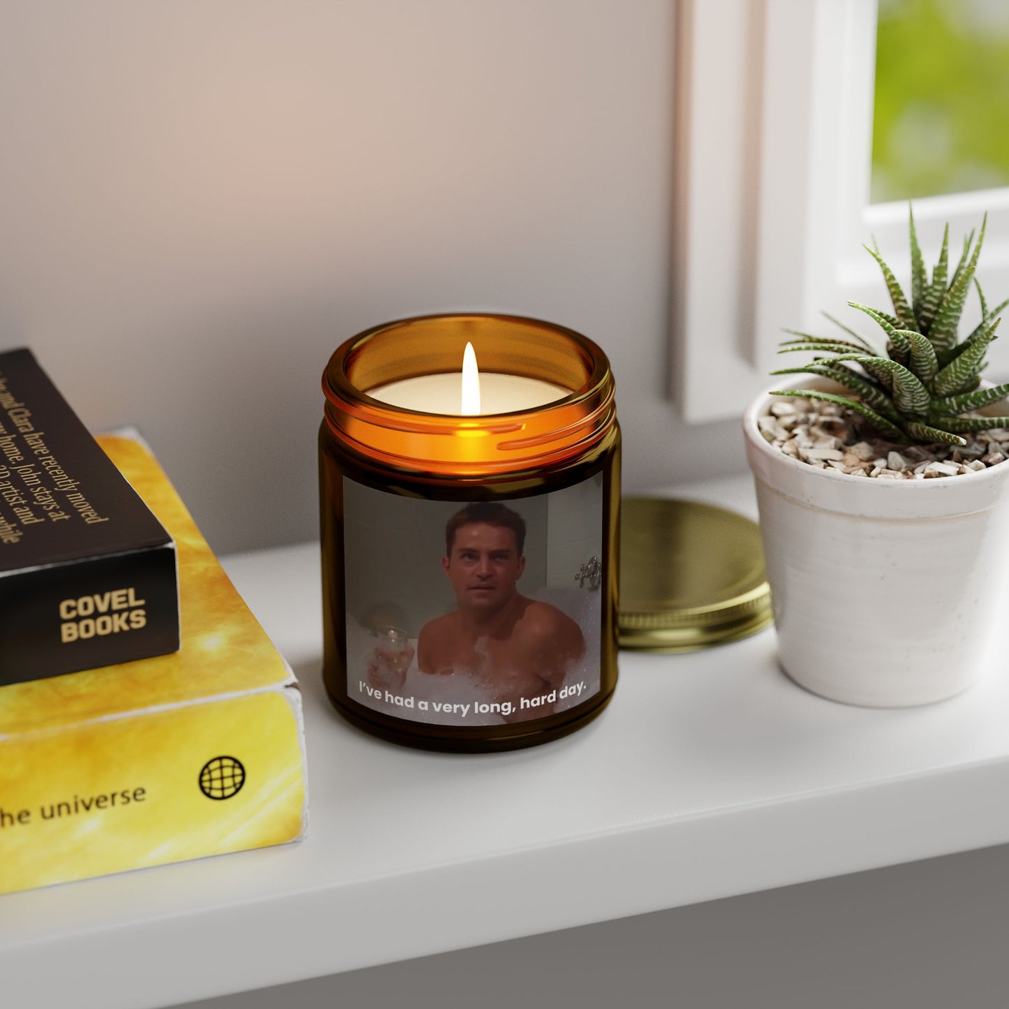 Chandler Bing In the Bathtub I've Had A Very Long, Hard Day Scented Candle (4oz, 9oz)