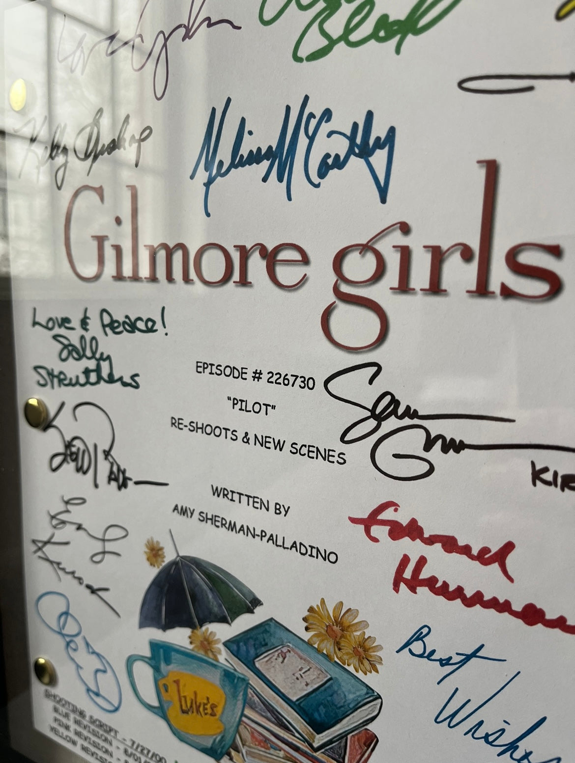 Vintage Gilmore Girls Autographed Pilot Script