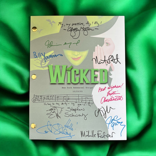 Vintage Wicked The Musical Autographed Script